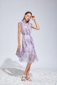 GDS Malory Long dress - Lilac