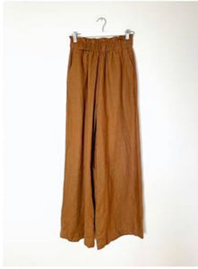Freya Linen Pants- Rust